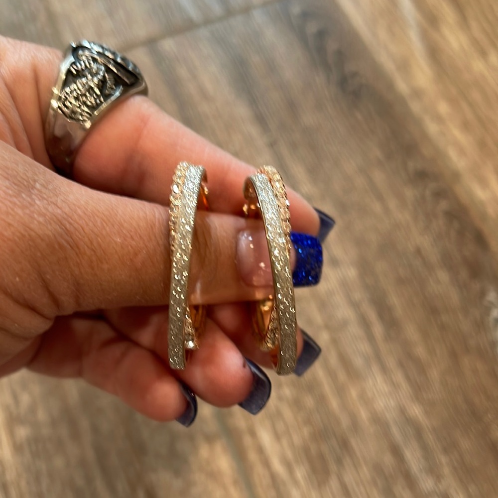 Crystal Hoop Earrings